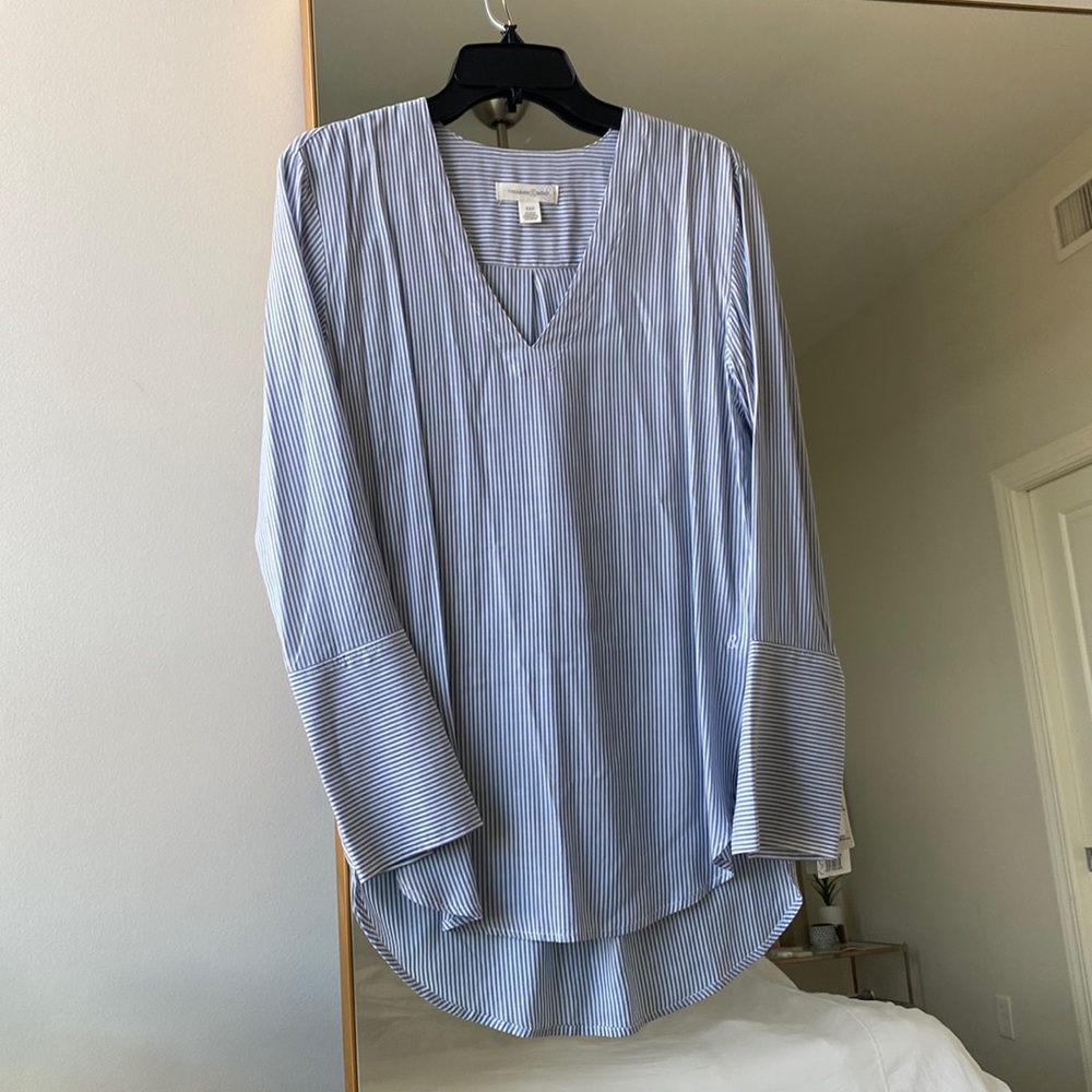 Treasure & Bond striped long-sleeve shirt